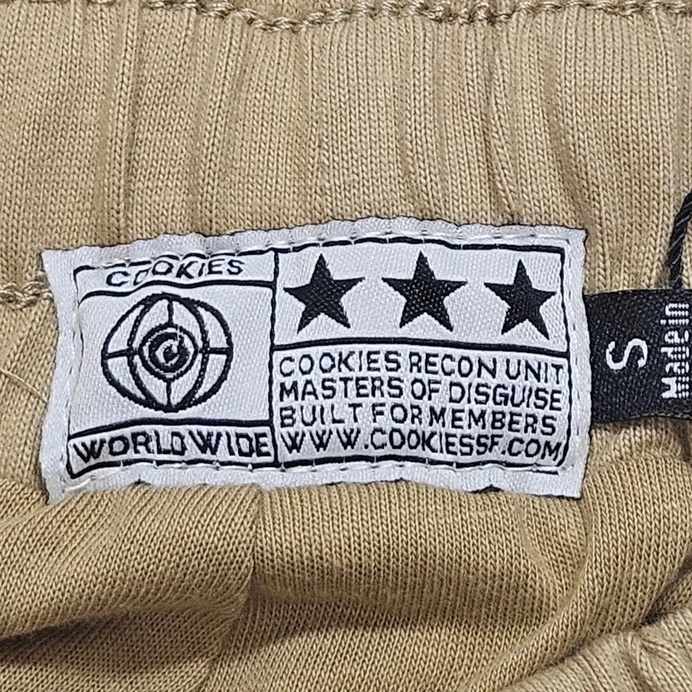 Cookies Smoke Ops Cotton‎ Jersey Knit Shorts Light Khaki Men's Size Small
